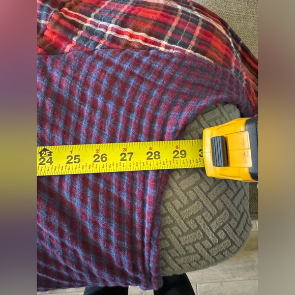 Free People Plaid Oversized Button Down Shirt - Size L - Picture 12 of 16